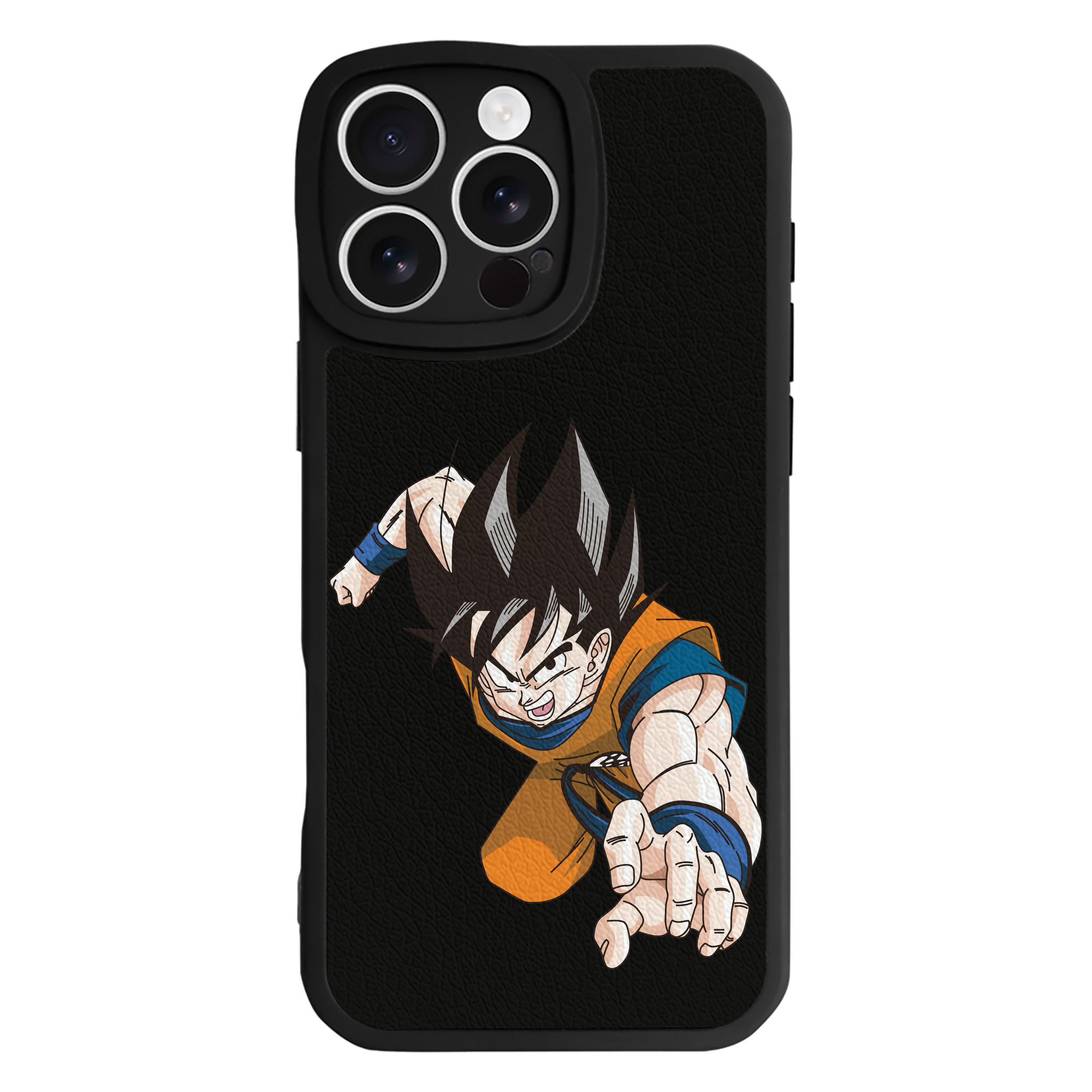 （画像用） ドラゴンボール 孫悟空（そん ごくう）Son Goku カカロット DRAGON BALL Kakarotto 【iPhone 16シリーズ対応】シリコンスマホケース（レザー調） 材質：シリコン